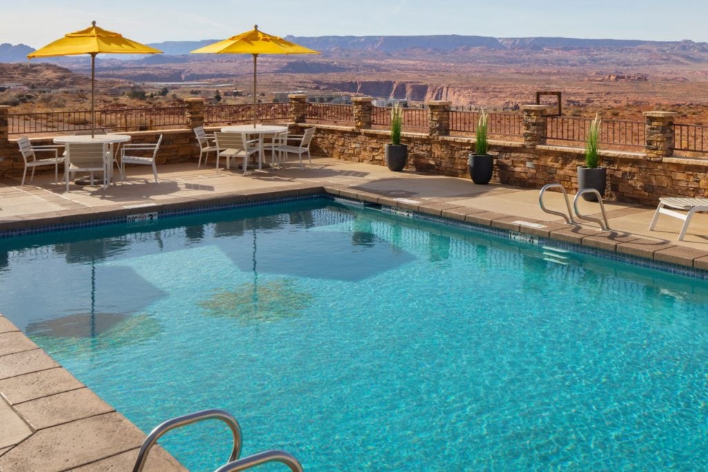 Swimming pool at the Hyatt Place in Page, AZ