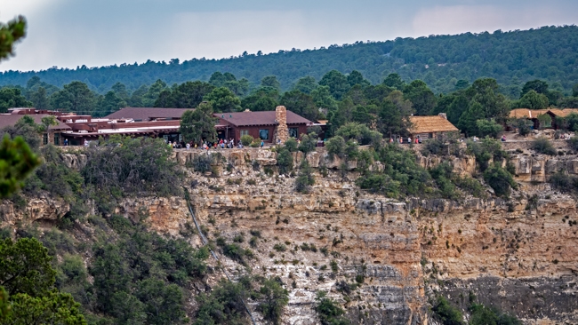 Bright Angel Lodge, one of the places to stay near the South Rim Grand Canyon