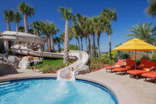 Water slide at the Hyatt Regency Grand Cypress