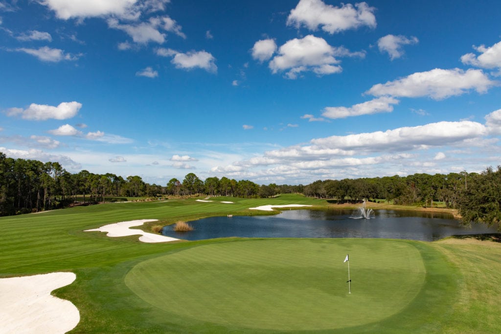 Golf course at the Four Seasons Resort in Orlando, Florida