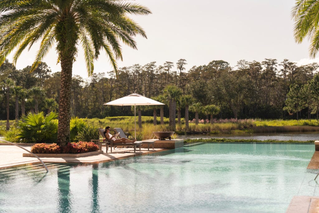 Pool at the Four Seasons Resort in Orlando, Florida