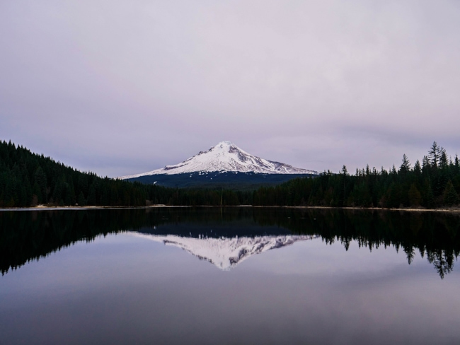 Trillium Lake near Portland, Oregon