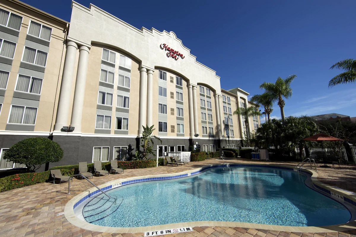 The Hampton Inn is a great budget option for where to stay in Orlando