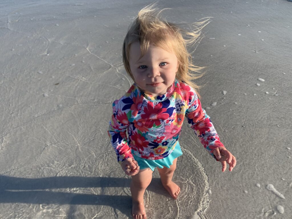 Kid at the Manatee County Beach