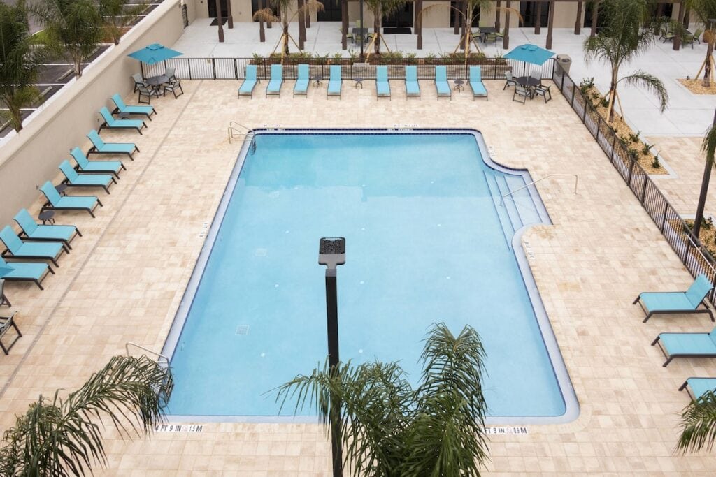 Swimming pool at a hotel in St. Augustine