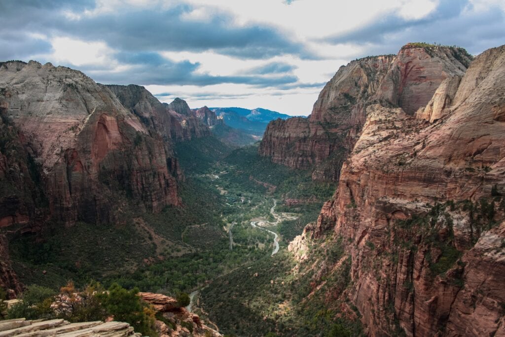 A scenic view in Zion National Park
