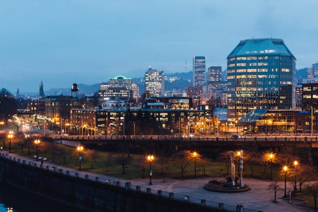 City scape of Portland, Oregon