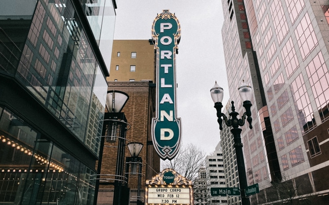 Portland, Oregon sign