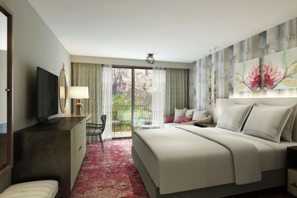 Hotel room at Cliffrose Springdale