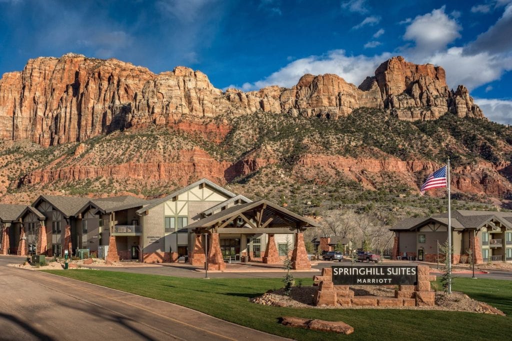 Springhill Suites by Marriott is a clean and reliable option for where to stay near Zion National Park