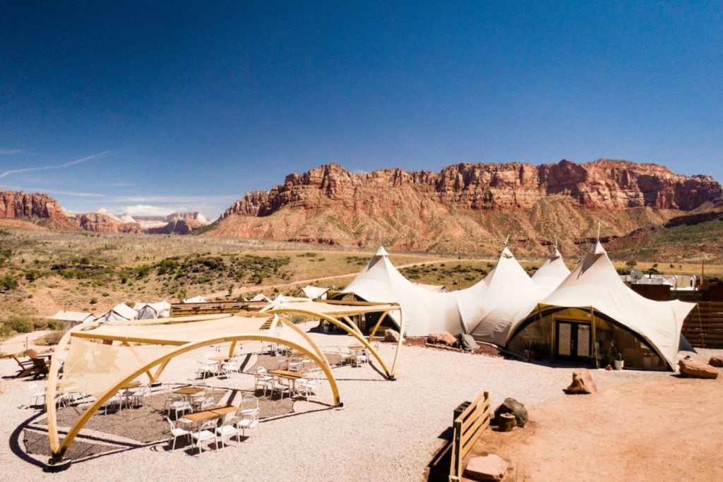 Under Canvas near Zion National Park