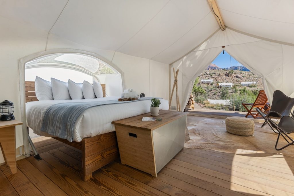 Under Canvas is a unique option for where to stay in Zion National Park