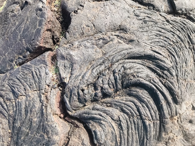 Hardened lava flow