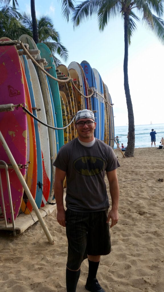 Exploring downtown Waikiki on Oahu