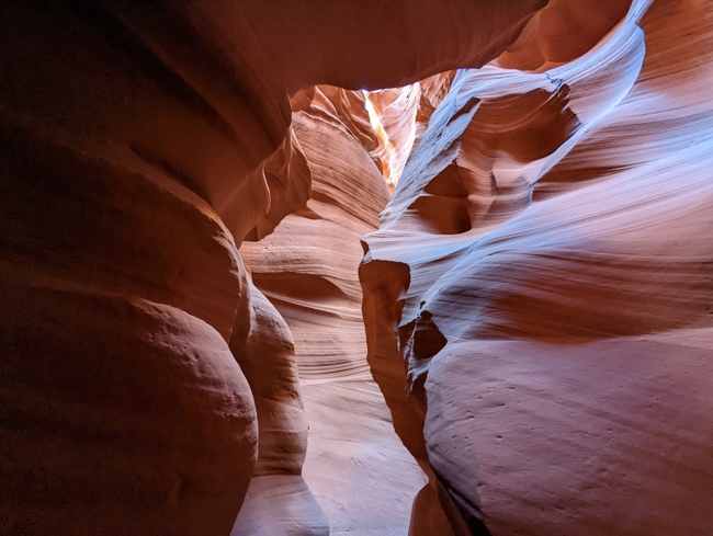 Slot canyon in Page, Arizona