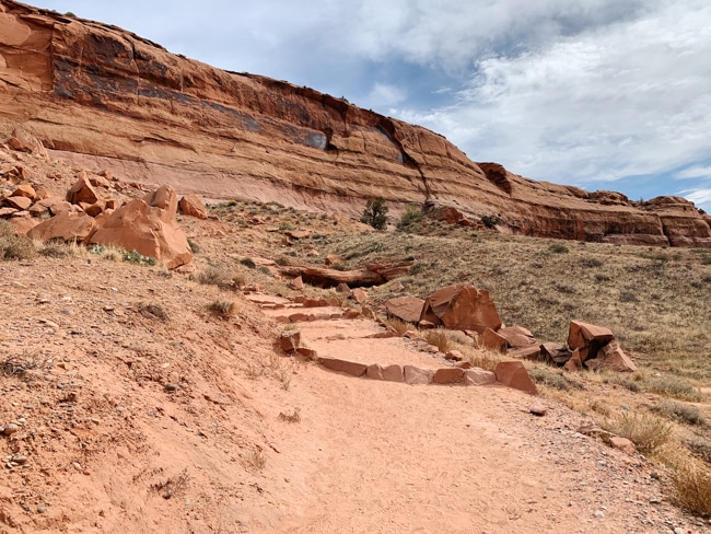 Trailhead in Moab, Utah
