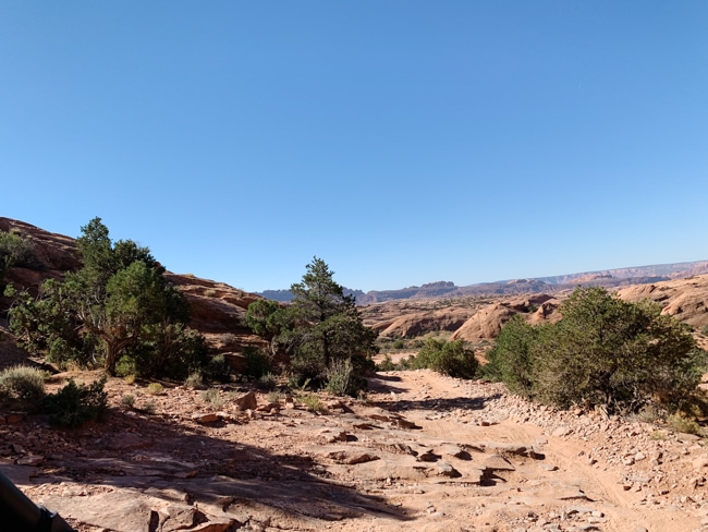 Hillside in Moab, Utah on an off-road trail