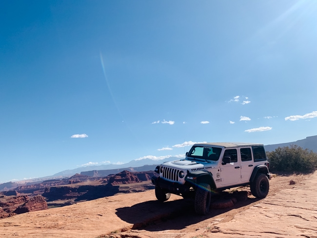On the jeep tours in Canyonlands you can drive or be a passenger