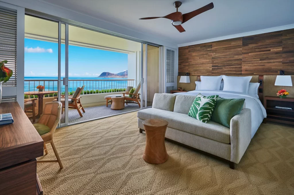 Hotel room at the Four Seasons Resort