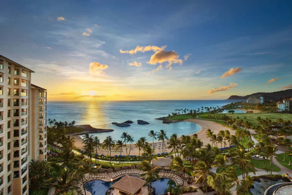 View of the beach at the Marriott Ko Olina Beach Club