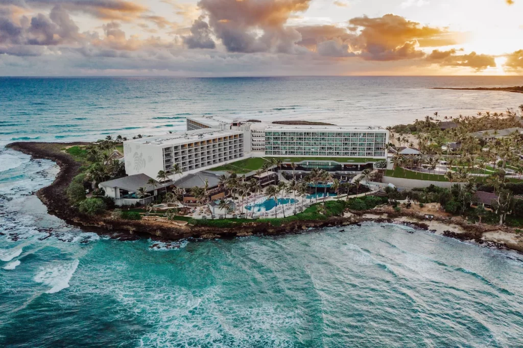 Aerial view of Turtle Bay