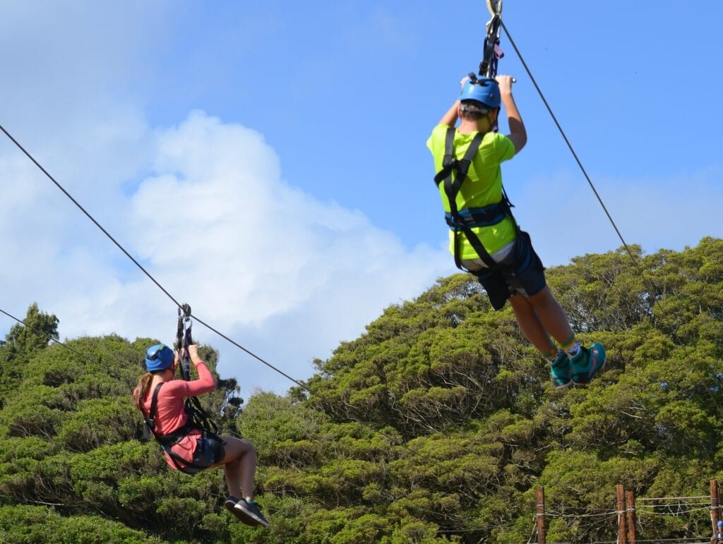 Ziplining in Hawaii is a fun activity to include as part of your Oahu itinerary