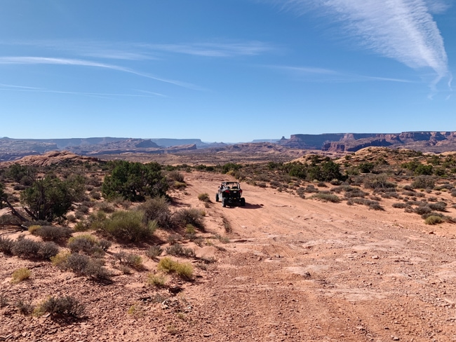 Driving the Poison Spider Mesa Trail in Moab, Utah