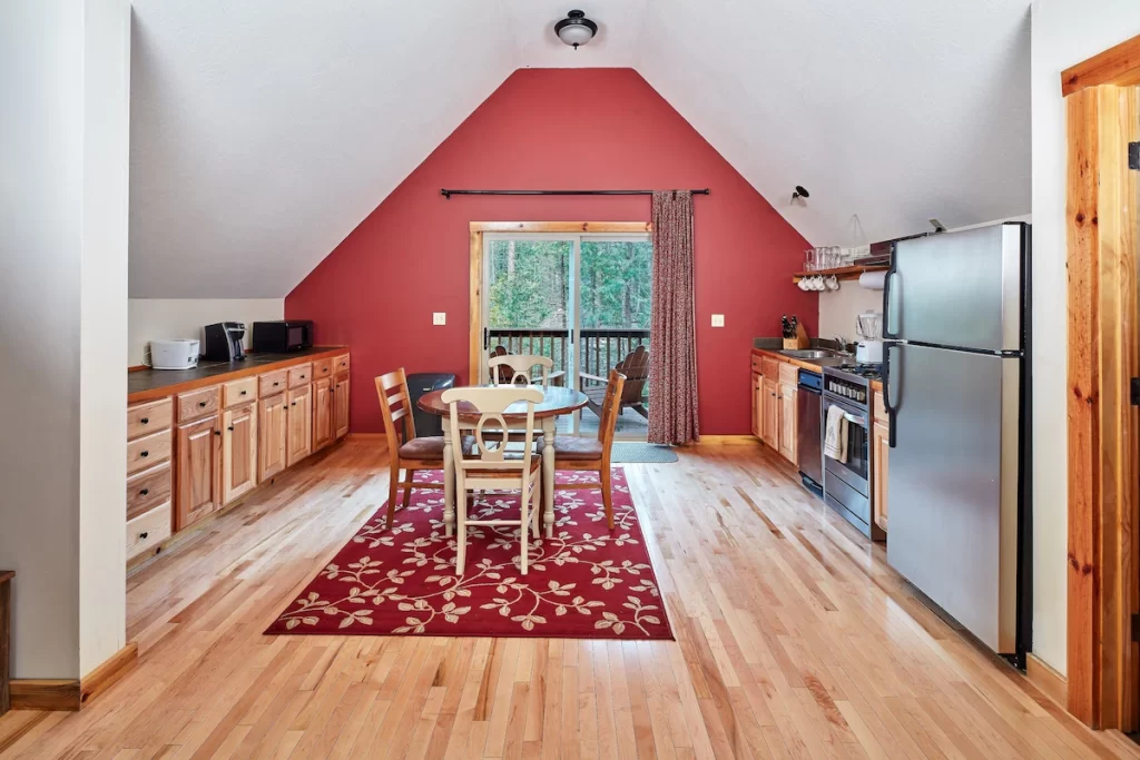 Room at the Evergreen Lodge