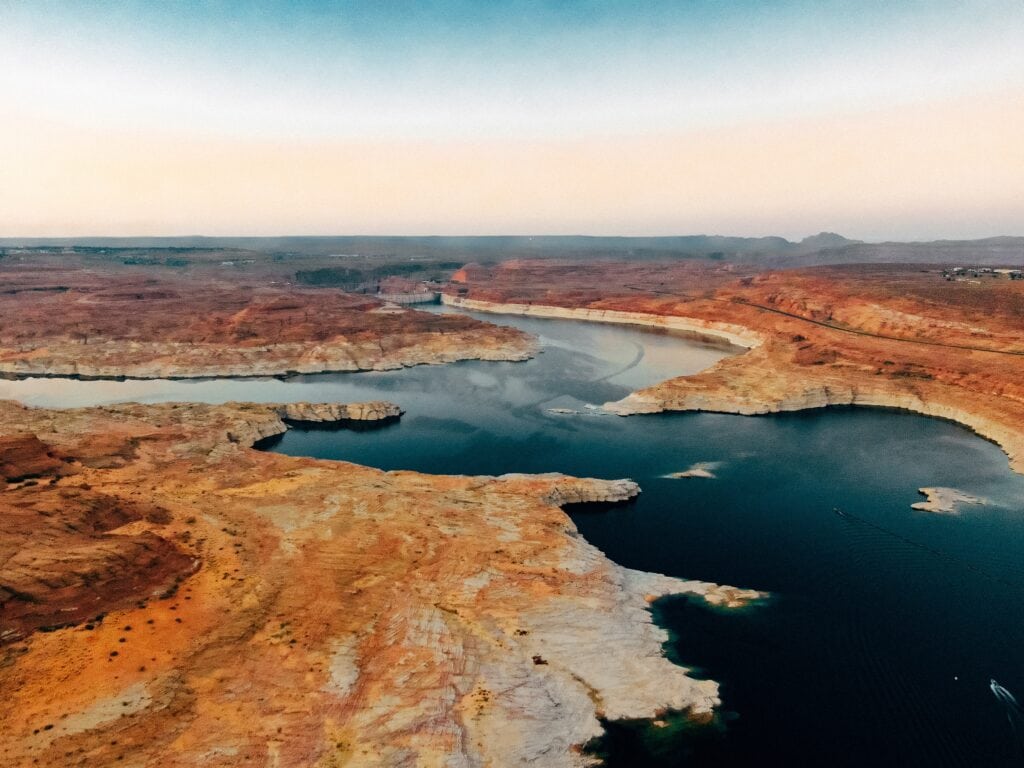 Lake Powell near Antelope Canyon in Page, AZ