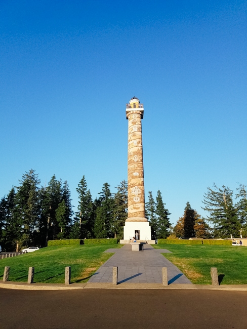 Astoria Column on the Oregon Coast