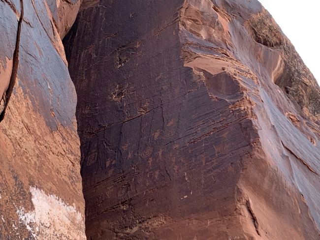 Petroglyphs in Moab, Utah