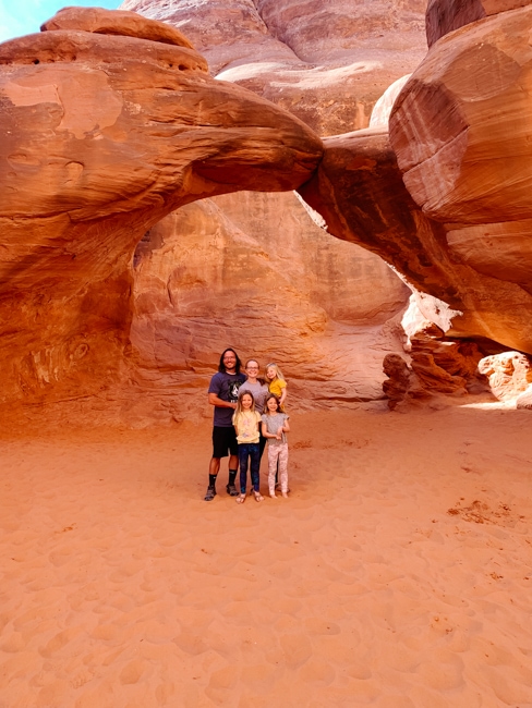 Sand Dune Arch in Moab, Utah