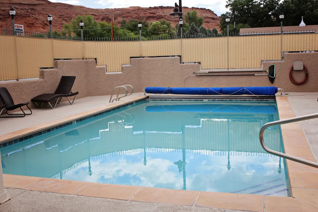 Swimming pool at the Bowen Motel