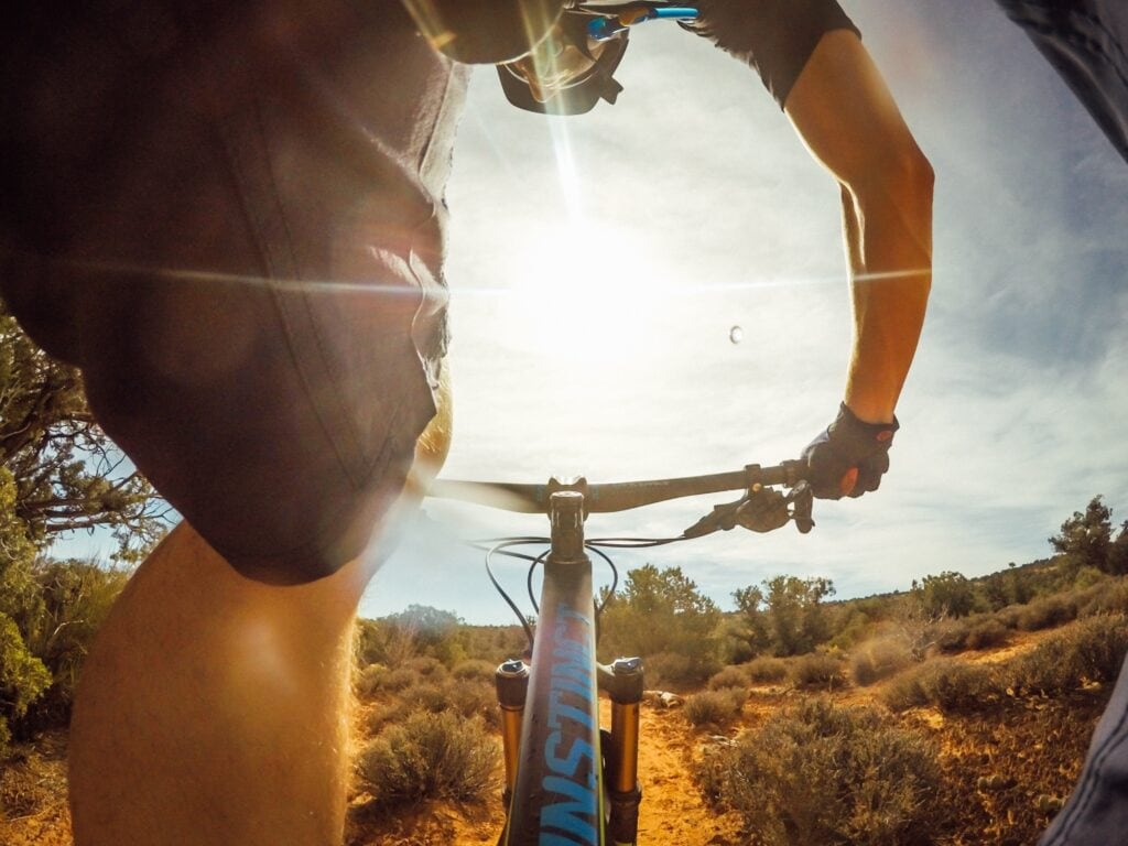 Mountain biking in Moab, Utah