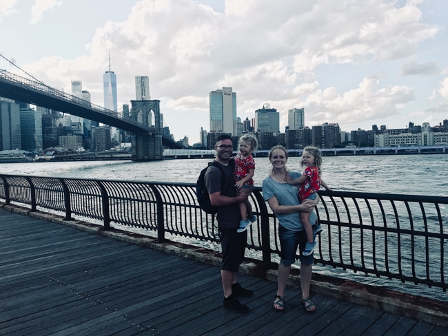 Kids and toddlers will have fun playing at the Brooklyn Bridge Park in NYC