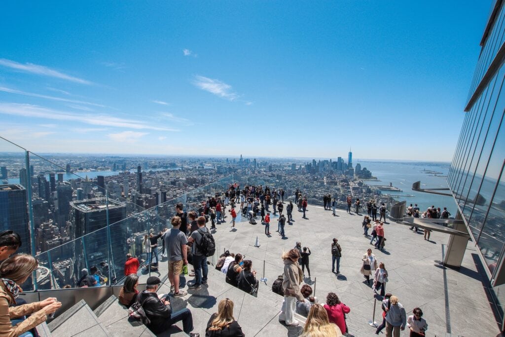 One of the fun things to do in NYC with kids is the Edge Observation Deck