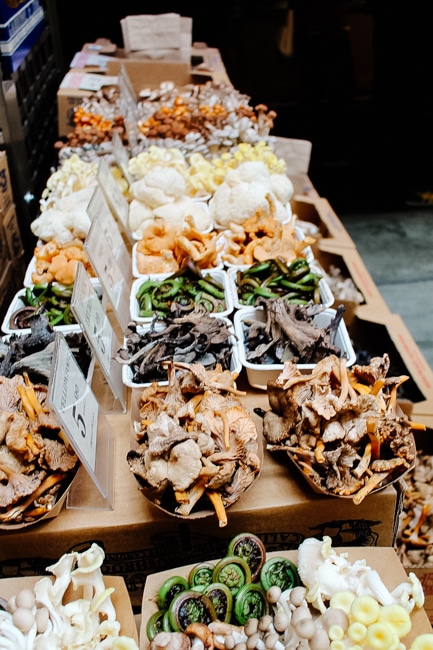 Produce for sale at the Ferry Building