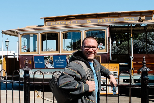 Cable car in San Francisco