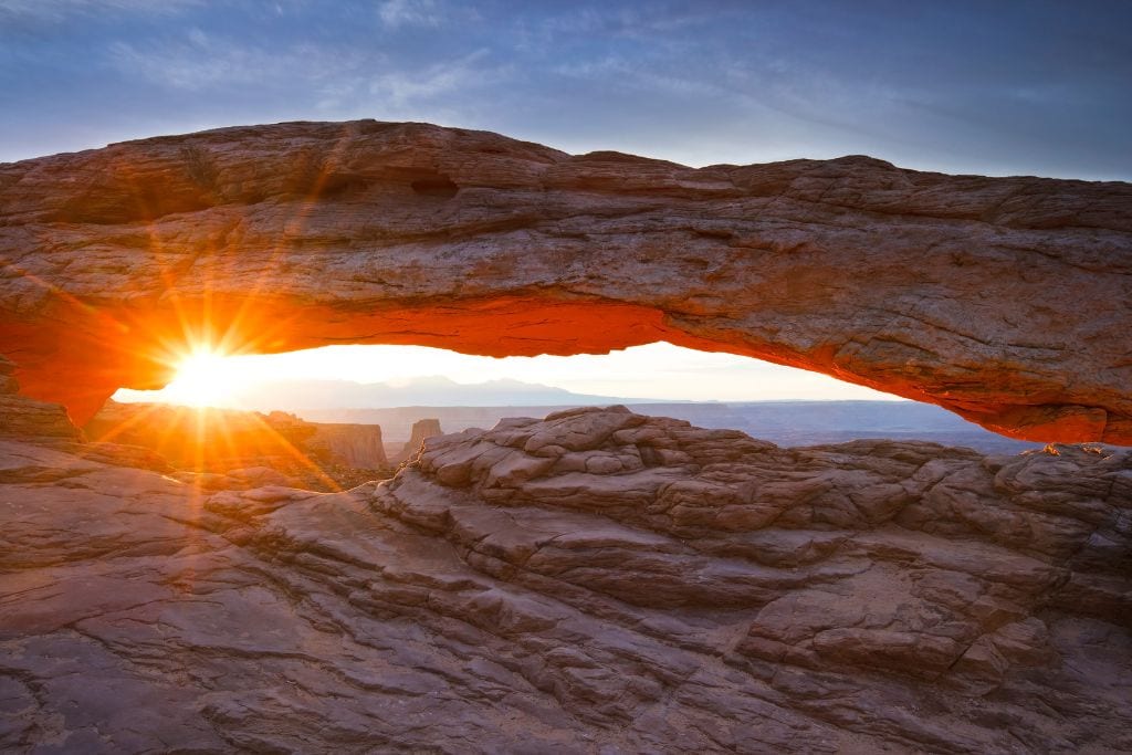 Mesa Arch Canyonlands at sunrise