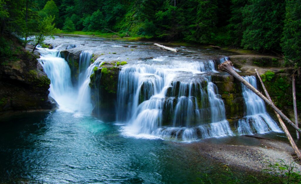 Lewis Falls near the Blue Ridge Parkway