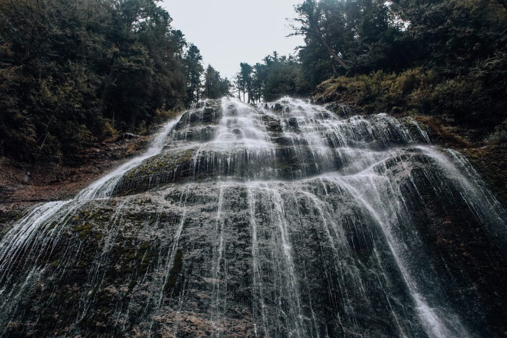 Bridal Veil Falls in North Carolina