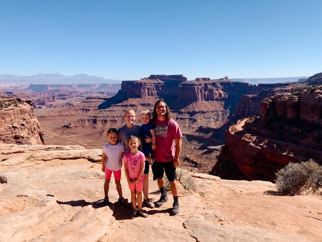 Family in Canyonlands National Park