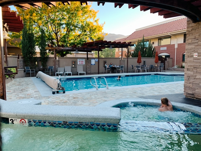 The pool at Best Western Plus Canyonlands Inn in Moab.