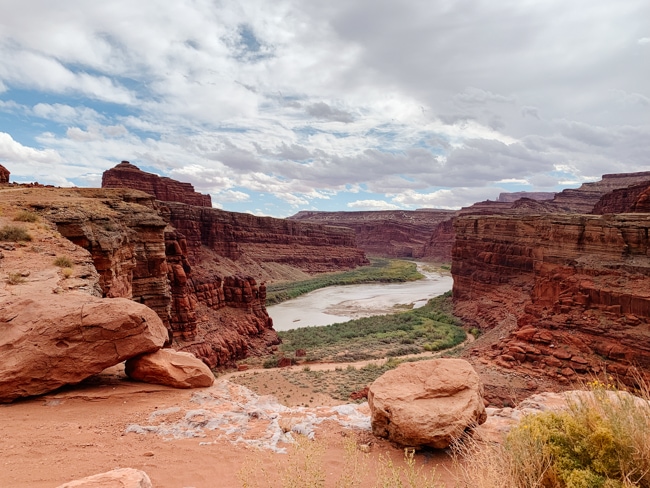 Colorado River running through Canyonlands National Park.