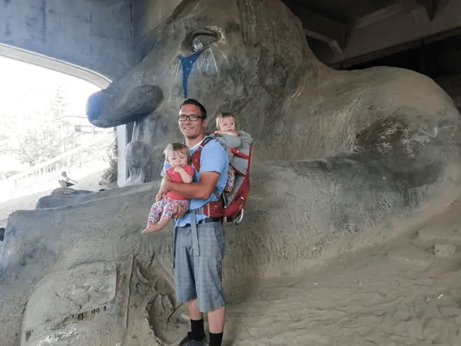 Family with the Fremont Troll