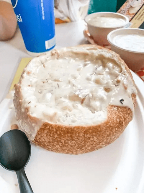 Bread bowl from Pike Place Chowder