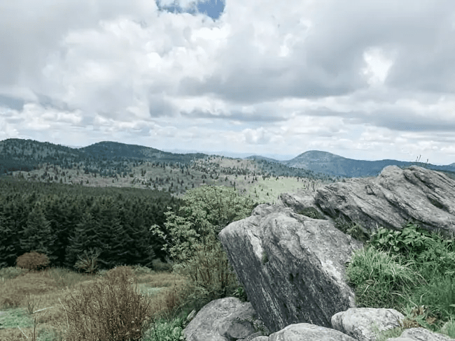Scenic view along the Blue Ridge Parkway