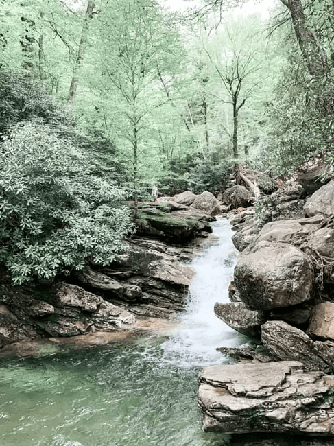 Skinny Dip Falls is one of the best Blue Ridge Parkway waterfalls