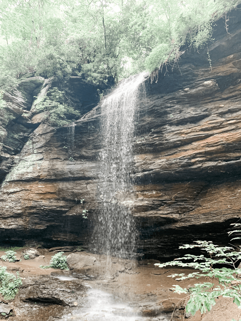Moore Cove Falls, one of the Blue Ridge Parkway waterfalls