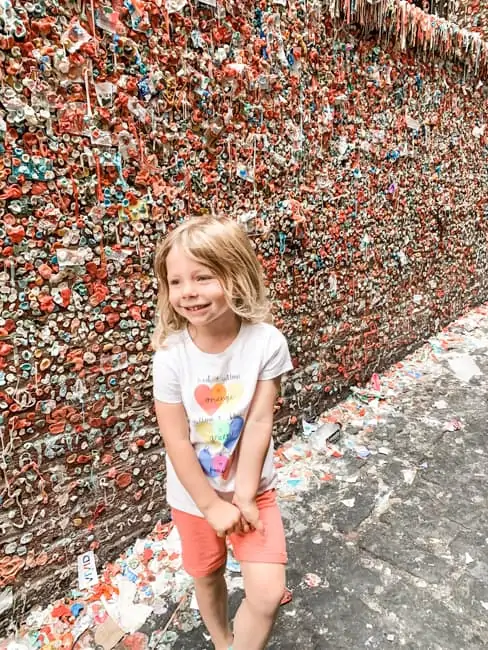 The Gum Wall, one of the best things to do in Seattle before starting your road trip